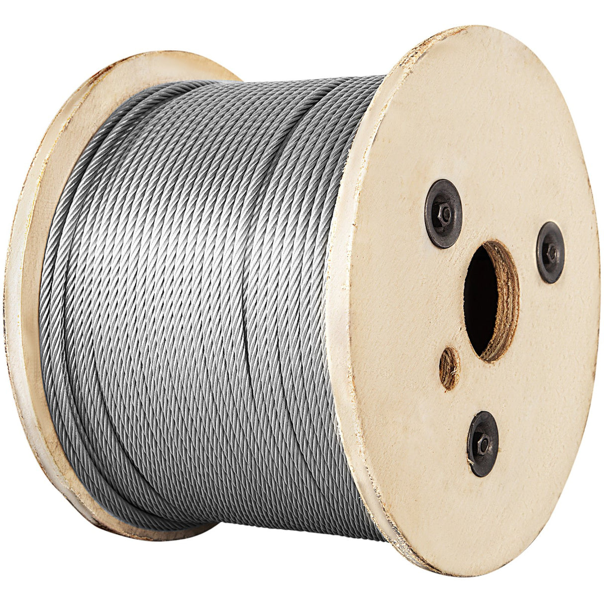 VEVOR 1/8 Stainless Steel Cable Railing 500ft, Wire Rope 316 Marine Grade, Braided Aircraft Cable 7x7 Strands Construction for Deck Rail Balusters