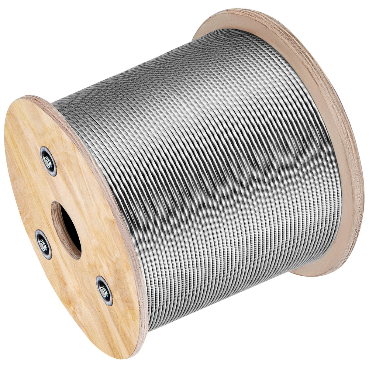 VEVOR 1/8 Stainless Steel Cable Railing 500ft, Wire Rope 316 Marine Grade, Braided Aircraft Cable 7x7 Strands Construction for Deck Rail Balusters