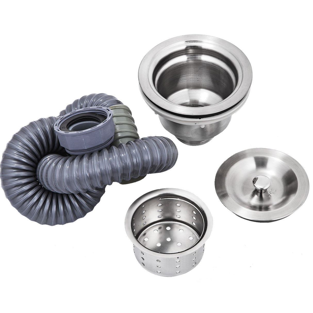 VEVOR Handmade Sink Non-magnetic Stainless Steel Kitchen Sink Hand Made 1 Compartment 44.4 x 41.9 x 25.4 cm Capacity Huge Tub Sink for Farmhouse Cafe Shop Hospital