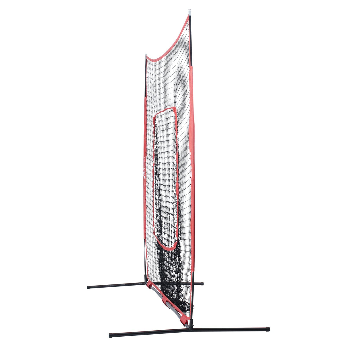7x7 Baseball Softball Practice Net, Portable Baseball Training Net for Hitting Batting Catching Pitching, Backstop Baseball Equipment Training Aids with Carry Bag and Strike Zone