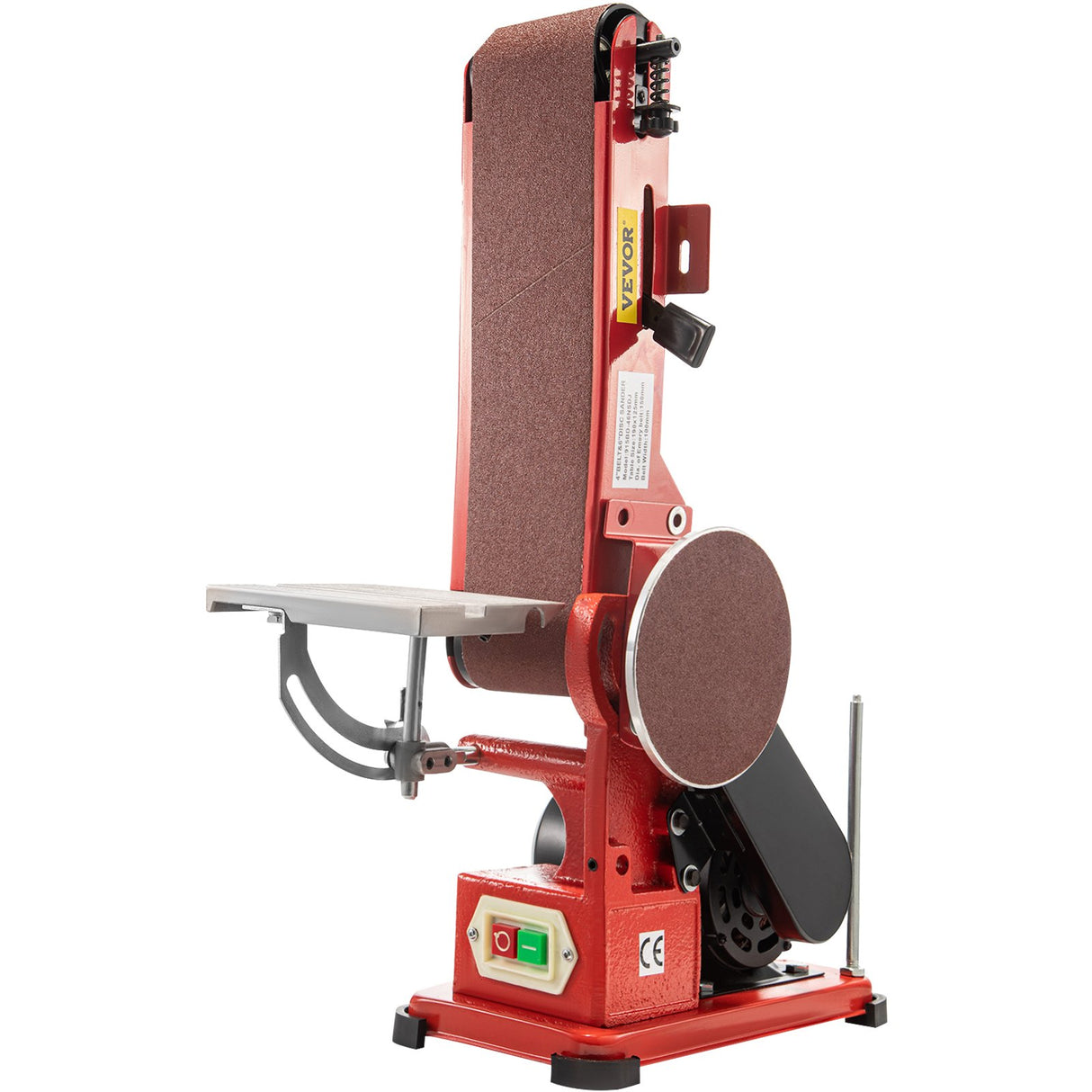 VEVOR Belt Sander 4" x 36", Disc Combo Sander 6",Electric Adjustable Bench Belt Sander 375W,Grinder