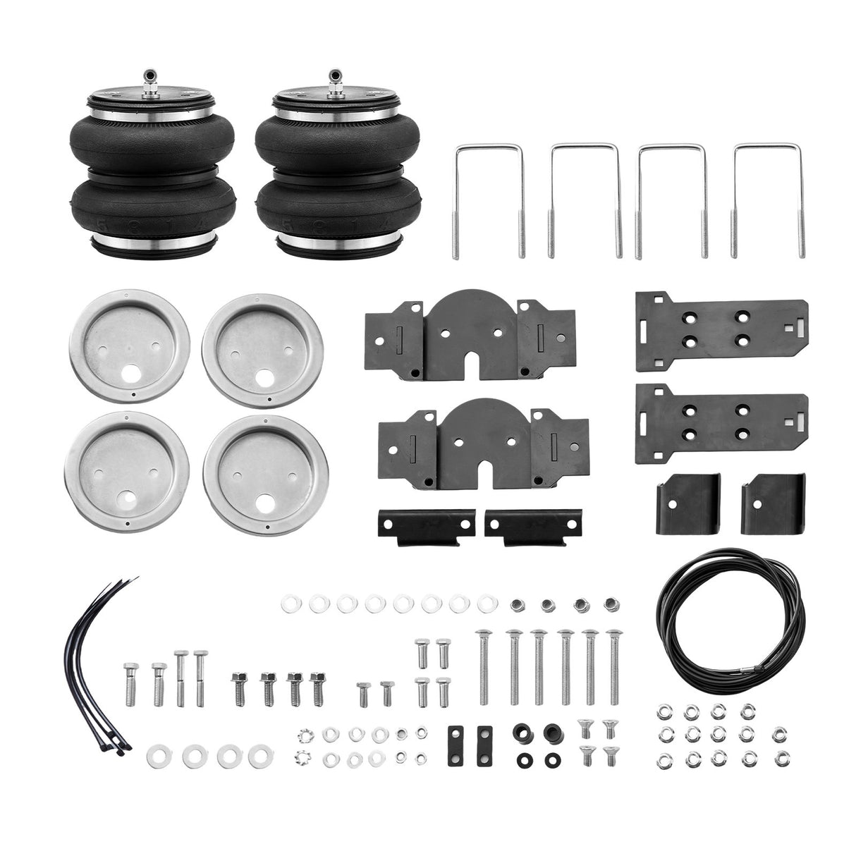 VEVOR Air Bag Suspension Kit, Air Springs Suspension Bag Kit Compatible with 2019-2023 Chevrolet Silverado 1500 and GMC Sierra 1500 4WD RWD, 5000 lbs Loading, 5 to 100 PSI