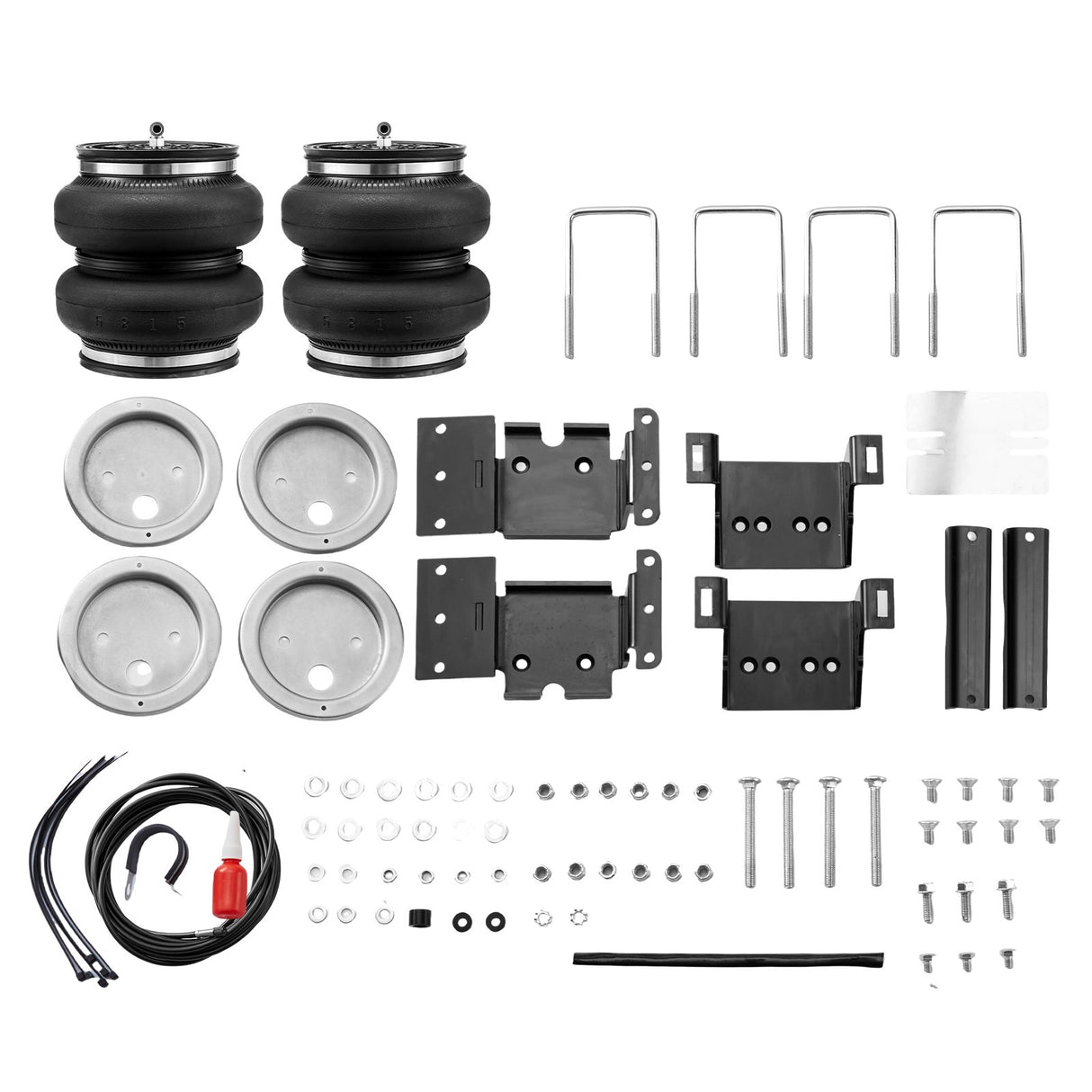 VEVOR Air Bag Suspension Kit, Air Springs Suspension Bag Kit Compatible with 2011-2019 Chevrolet Silverado 2500/3500HD and GMC Sierra 2500/3500HD 4WD RWD, 5000 lbs Loading, 5 to 100 PSI