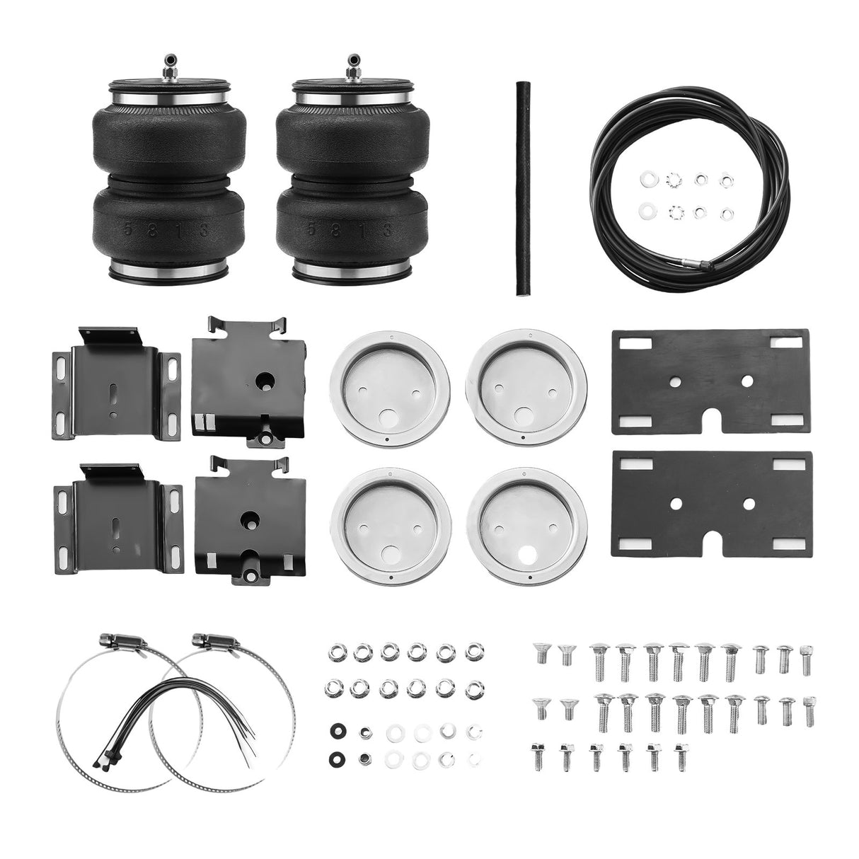 VEVOR Air Bag Suspension Kit, Air Springs Suspension Bag Kit Compatible with 2014-2023 Dodge Ram 2500 2WD 4WD, 5000 lbs Loading, 5 to 100 PSI