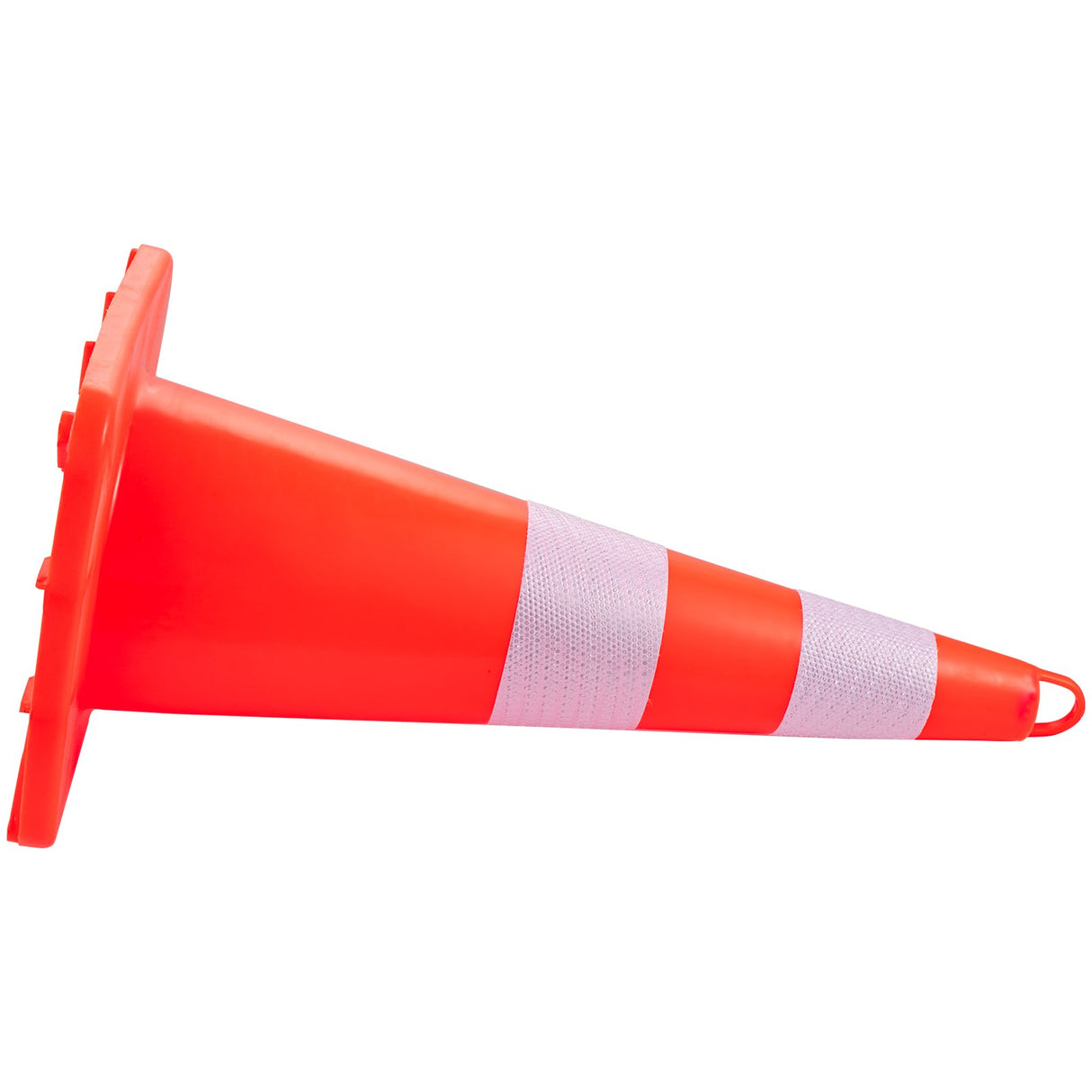 VEVOR Safety Cones, 10PCS 28\" Traffic Cones, PVC Orange Construction Cones, 2 Reflective Collars Traffic Cones with Weighted Base and Hand-Held Ring Used for Traffic Control, Driveway Road Parking