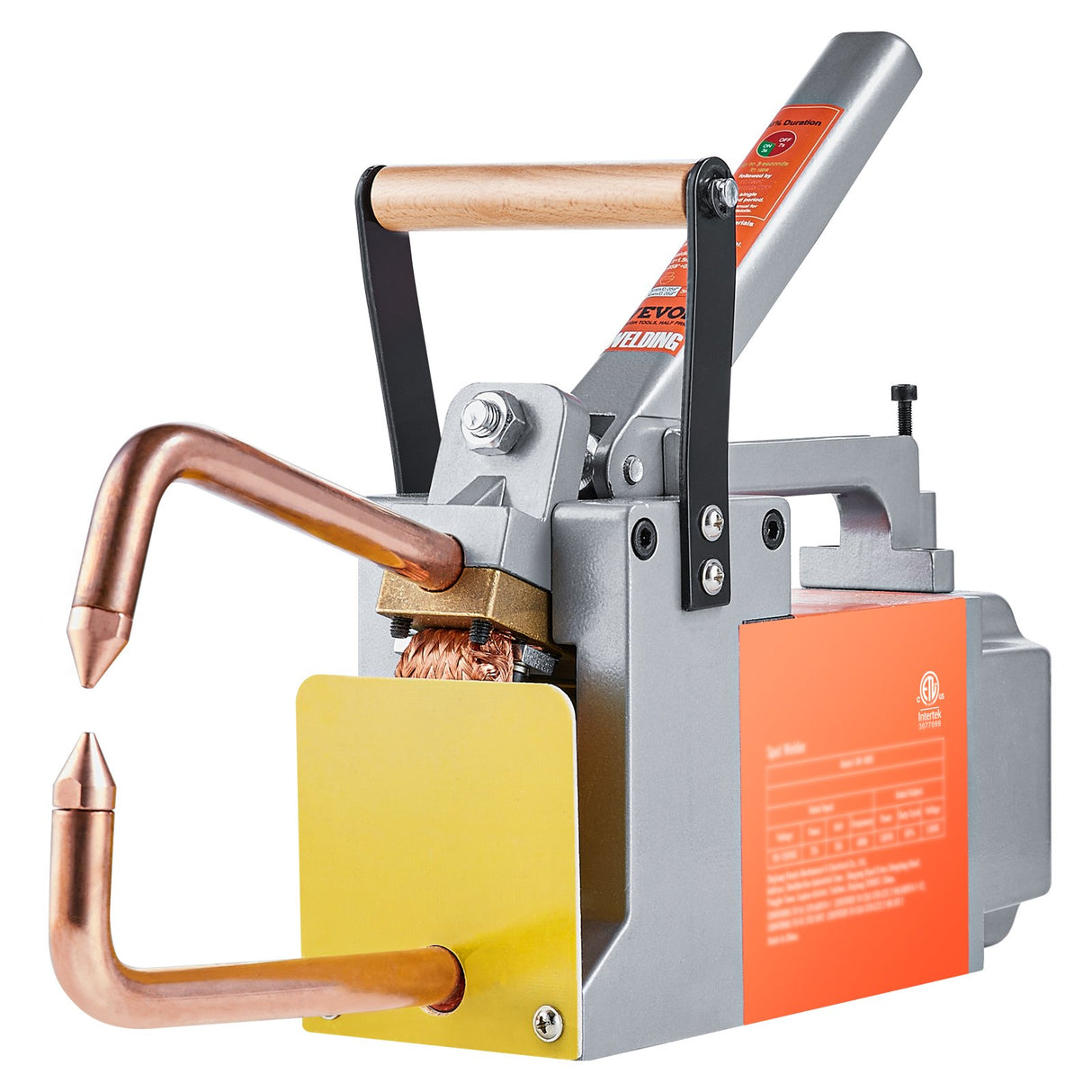 VEVOR Portable Spot Welder, 1/8-inch Thick Spot Welder Machine with 8KVA Input Capacity, Handheld Welding Tip Gun Metal Sheet Spot Welding Machine for Carbon Steel, Aluminum Sheet