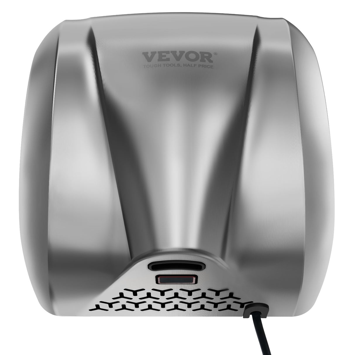 VEVOR Heavy Duty Commercial Hand Dryer, 1800W Automatic High Speed Stainless Steel Warm Wind Hand Blower, 220V-240V Plug In/Hardwired Two Power Options, Compliant for Industry Business Restrooms