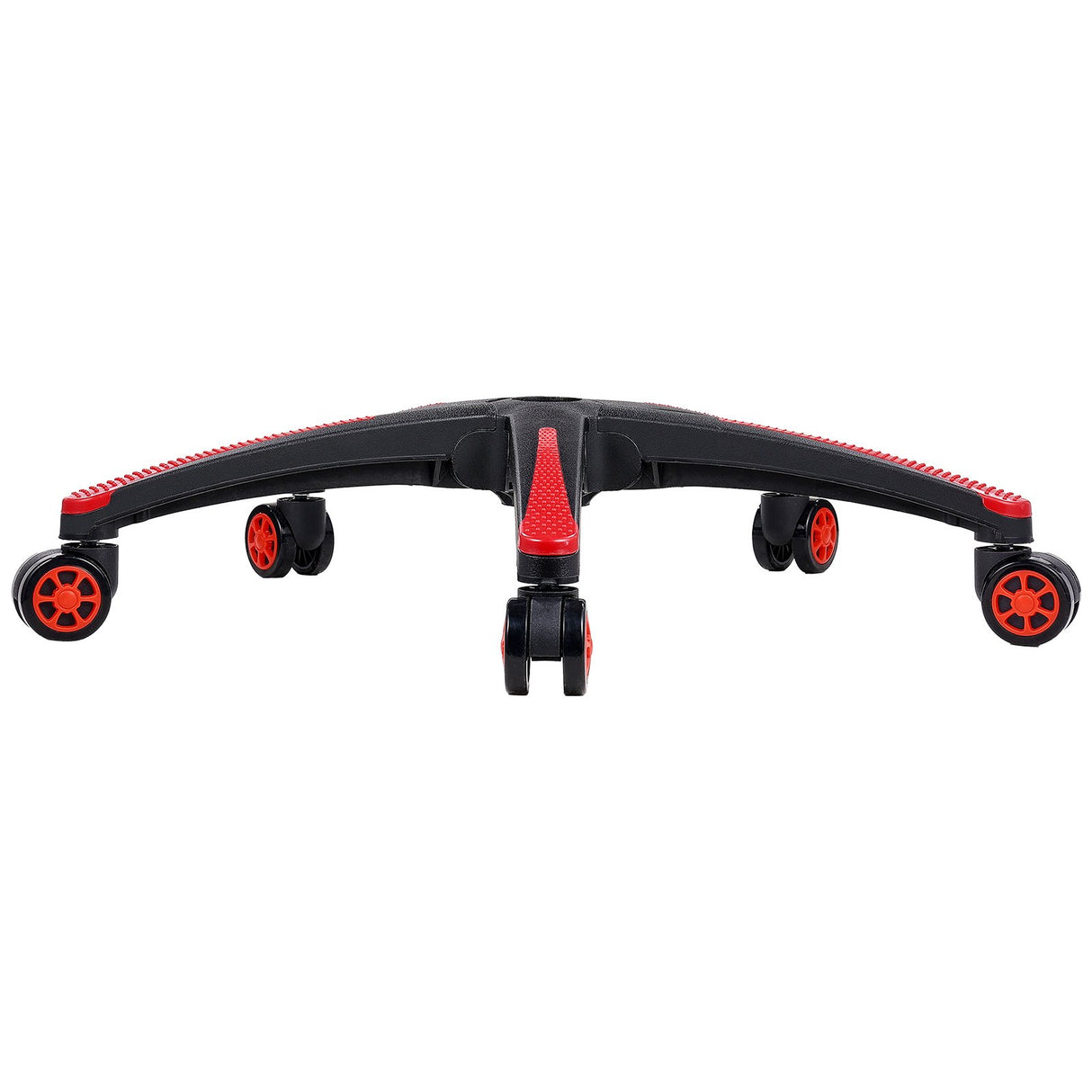 Office Chair Base Replacement, 710 mm, 1134 kg Static Load, Heavy Duty Universal Computer Desk Chair Stool Base Part with 5 Casters and Reinforced Legs, Desk Chair Base Replacement, Black + Red