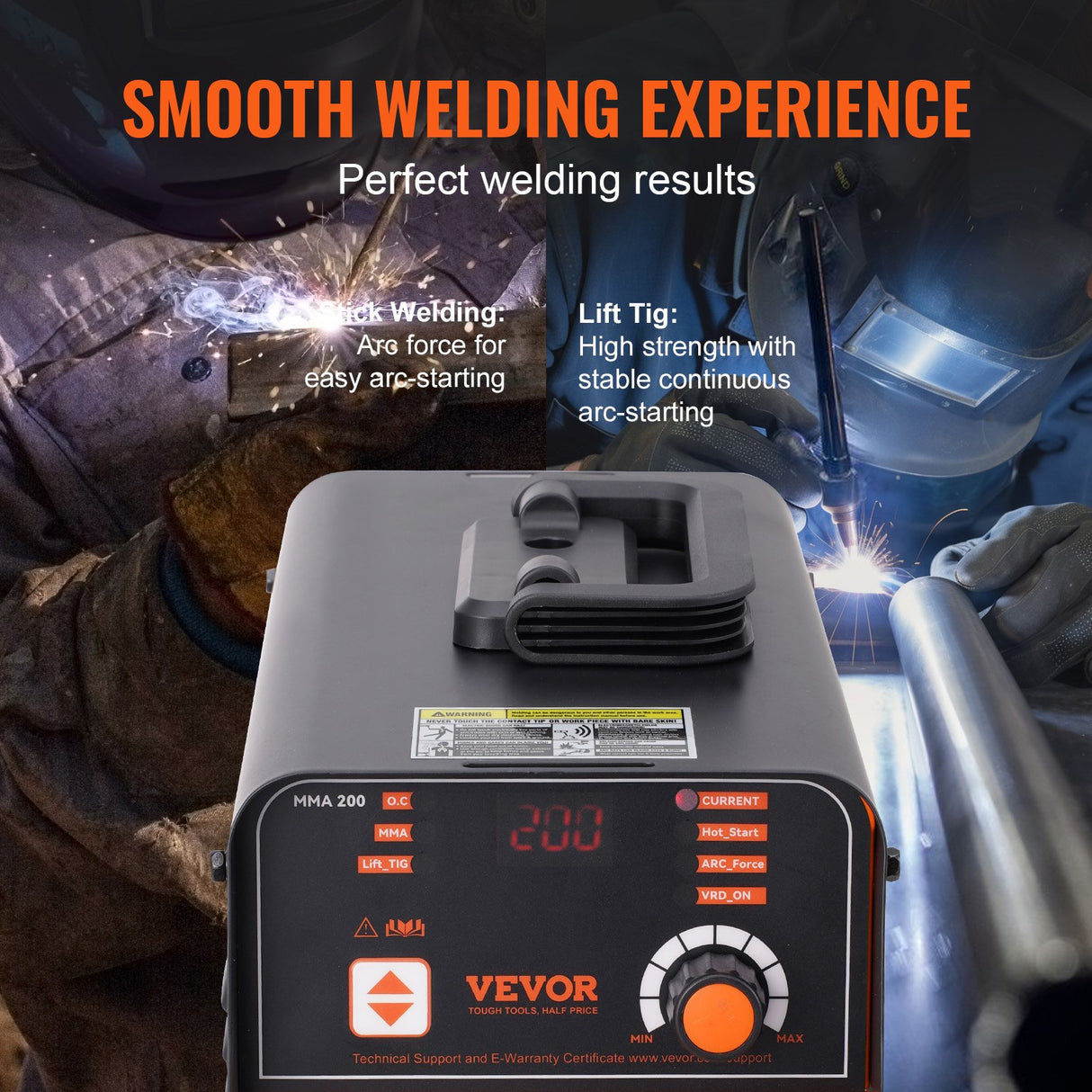 ARC Stick Welder 220V 160A 2in1 Lift TIG Welding Machine Hot Start