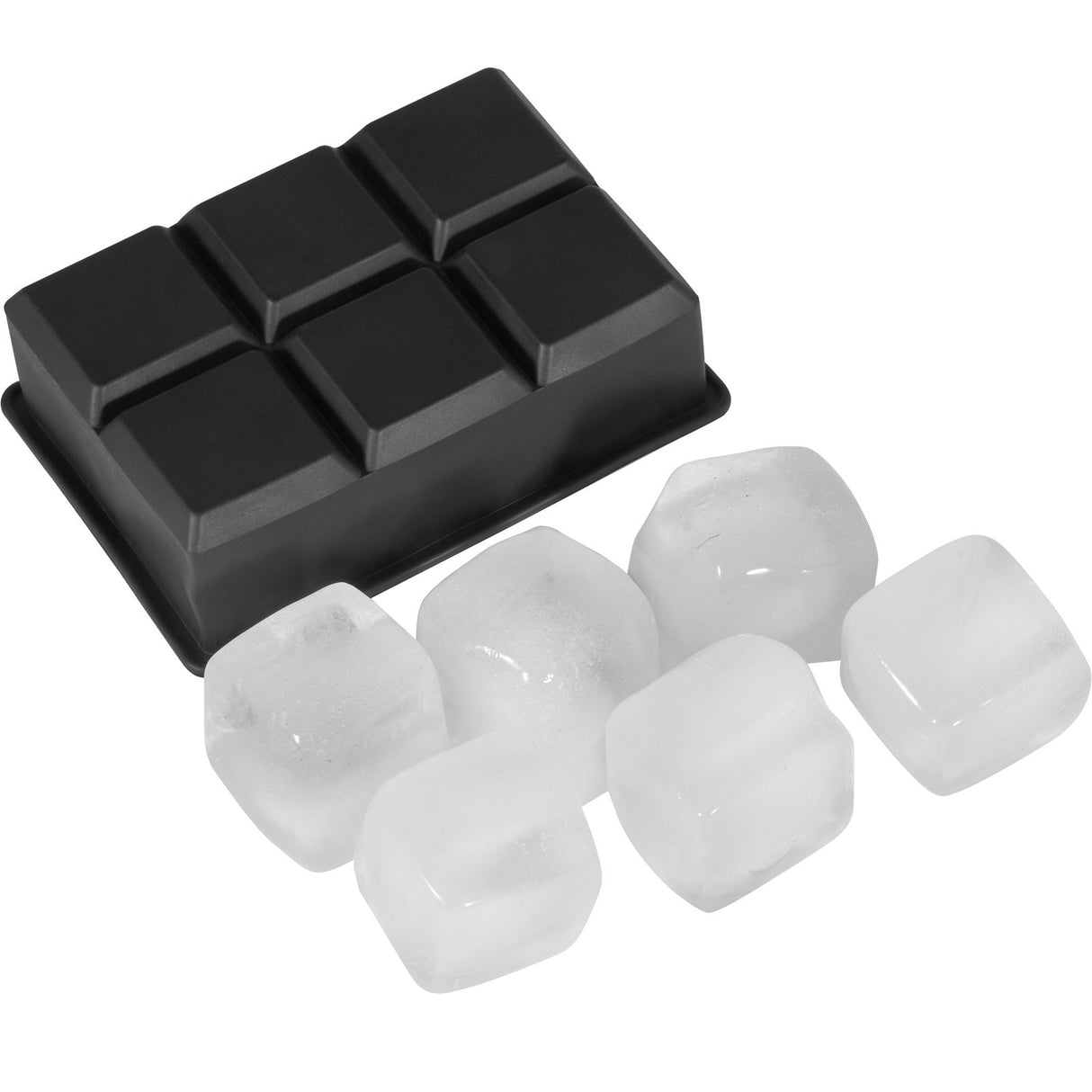 VEVOR Ice Cube Trays (Set of 2), 2-in-1 Combo with Silicone Sphere Ice Ball Maker & Large Square Ice Cube Maker with Lid, Reusable Easy Release BPA