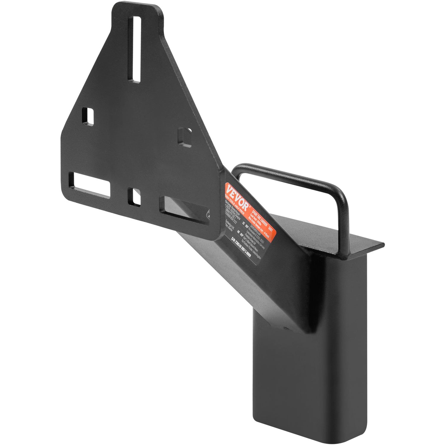 VEVOR Spare Tire Carrier, Trailer Spare Tire Mount, 160 lbs Capacity, Utility Trailer Accessories Fits Most 4 & 5 & 6 & 8 Lugs Wheels on 4", 4.25", 4.5", 4.75", 5", 5.5", 6", 6.5" Bolt Patterns