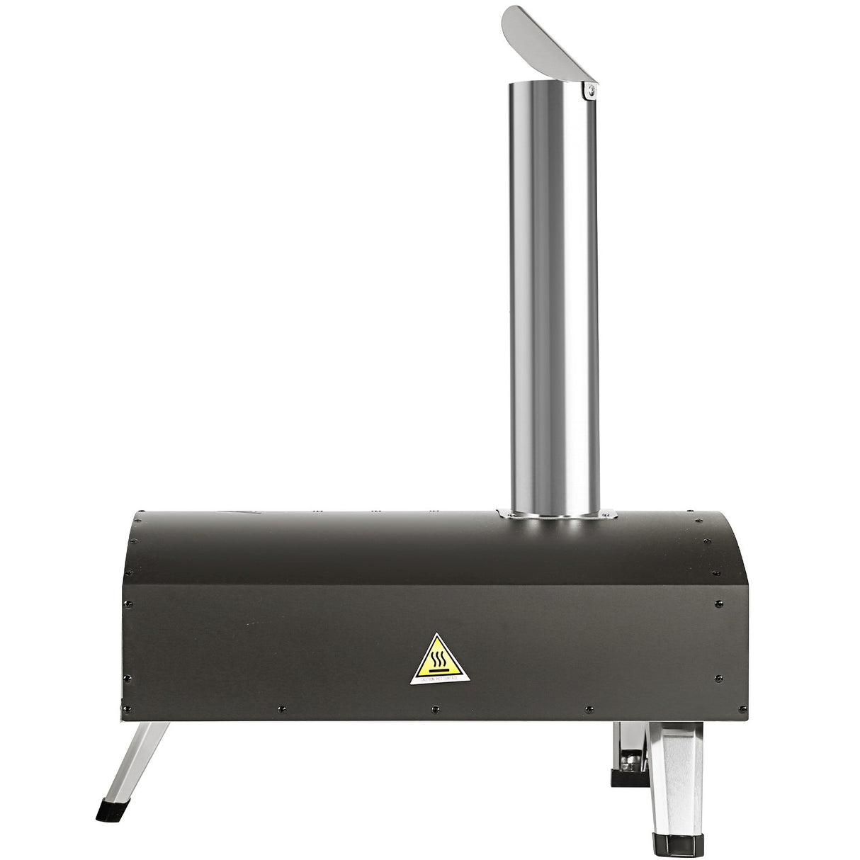VEVOR Outdoor Pizza Oven, 12-inch, Wood Pellet and Charcoal Fired Pizza Maker, Portable Outside Stainless Steel Pizza Grill with Pizza Stone,