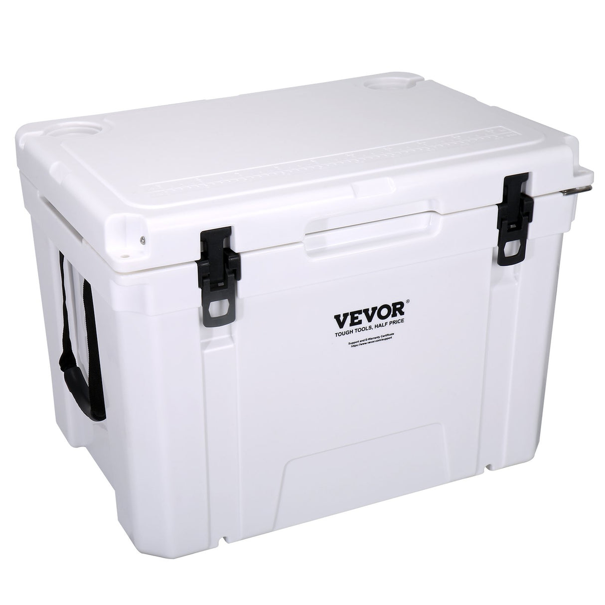 VEVOR Insulated Portable Cooler, 65 qt, Holds 65 Cans, Ice Retention Hard Cooler with Heavy Duty Handle, Ice Chest Lunch Box for Camping, Beach, Picnic, Travel, Outdoor, Keeps Ice for up to 6 Days