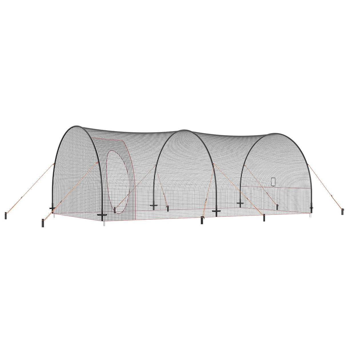 VEVOR Baseball Batting Cage, Softball and Baseball Batting Cage Net and Frame, 22x12x8ft Practice Portable Cage Net with Carry Bag, Heavy Duty Enclosed Pitching Cage, for Backyard Batting Hitting Training 670CM