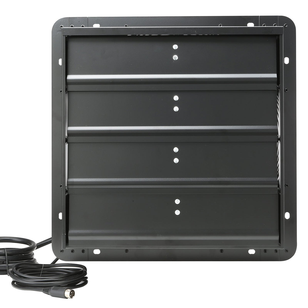 VEVOR Shutter Exhaust Fan, 406 mm /16inch with Temperature Humidity Controller, EC-motor, 1747 CFM, Variable Speed Adjustable Wall Mount Attic Fan, Ventilation and Cooling for Greenhouses, Garages, Sheds