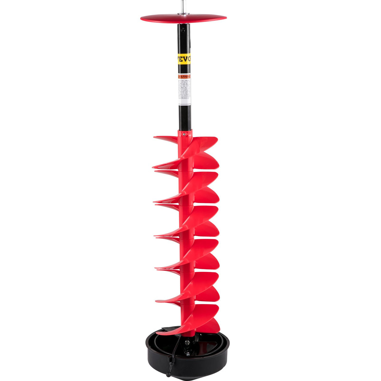VEVOR Ice Drill Auger, 8" Diameter Nylon Ice Auger, 39" Length Ice Auger Bit,Auger Drill with 11.8" Extension Rod,Auger Bit with Drill Adapter,Top