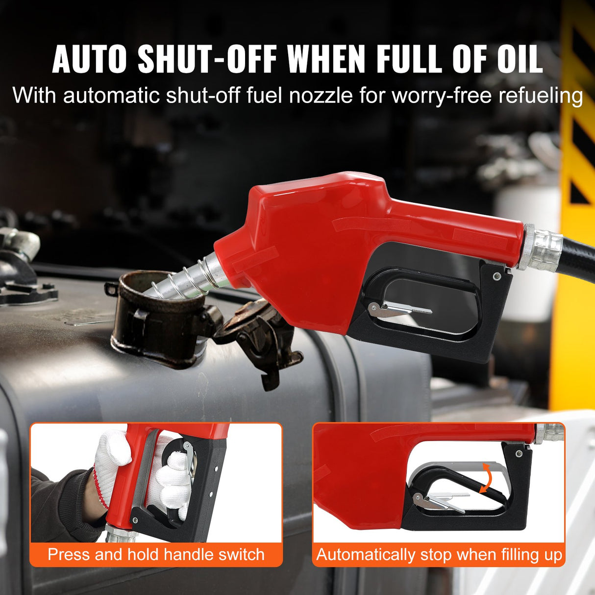 VEVOR Fuel Transfer Pump, 12V DC, 10 GPM, 8 m Lift, Portable Electric Diesel Transfer Extractor Pump