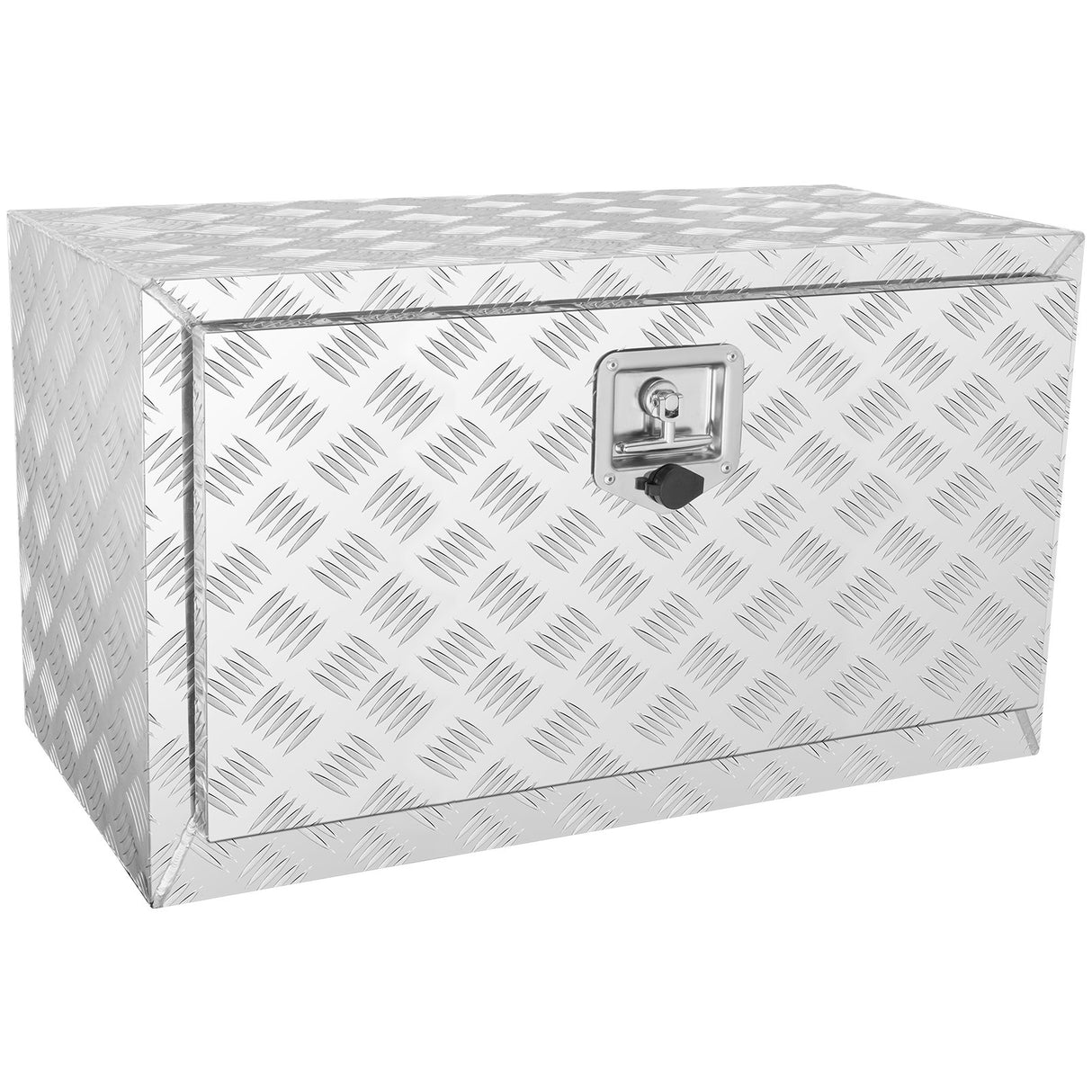 VEVOR Underbody Truck Box, 30"?14"?16" Pickup Storage Box, Heavy Duty Aluminum Diamond Plate Tool Box with Lock and Keys, Waterproof Trailer Storage
