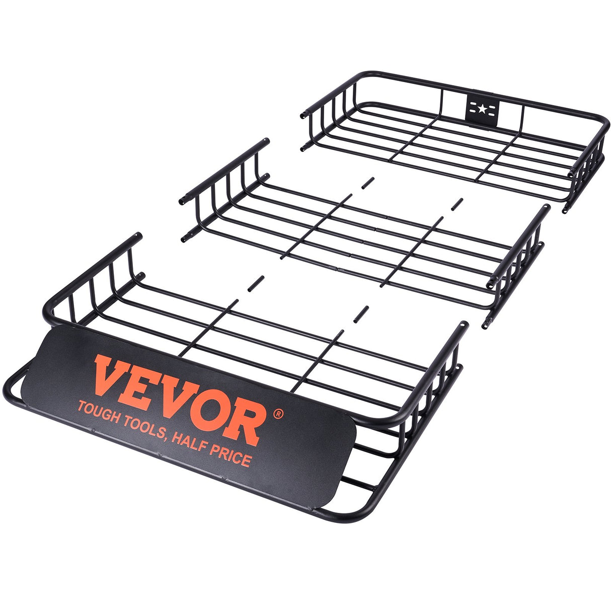 VEVOR Roof Rack Cargo Basket 200 LBS Capacity Extension 64"x39"x6" for SUV Truck