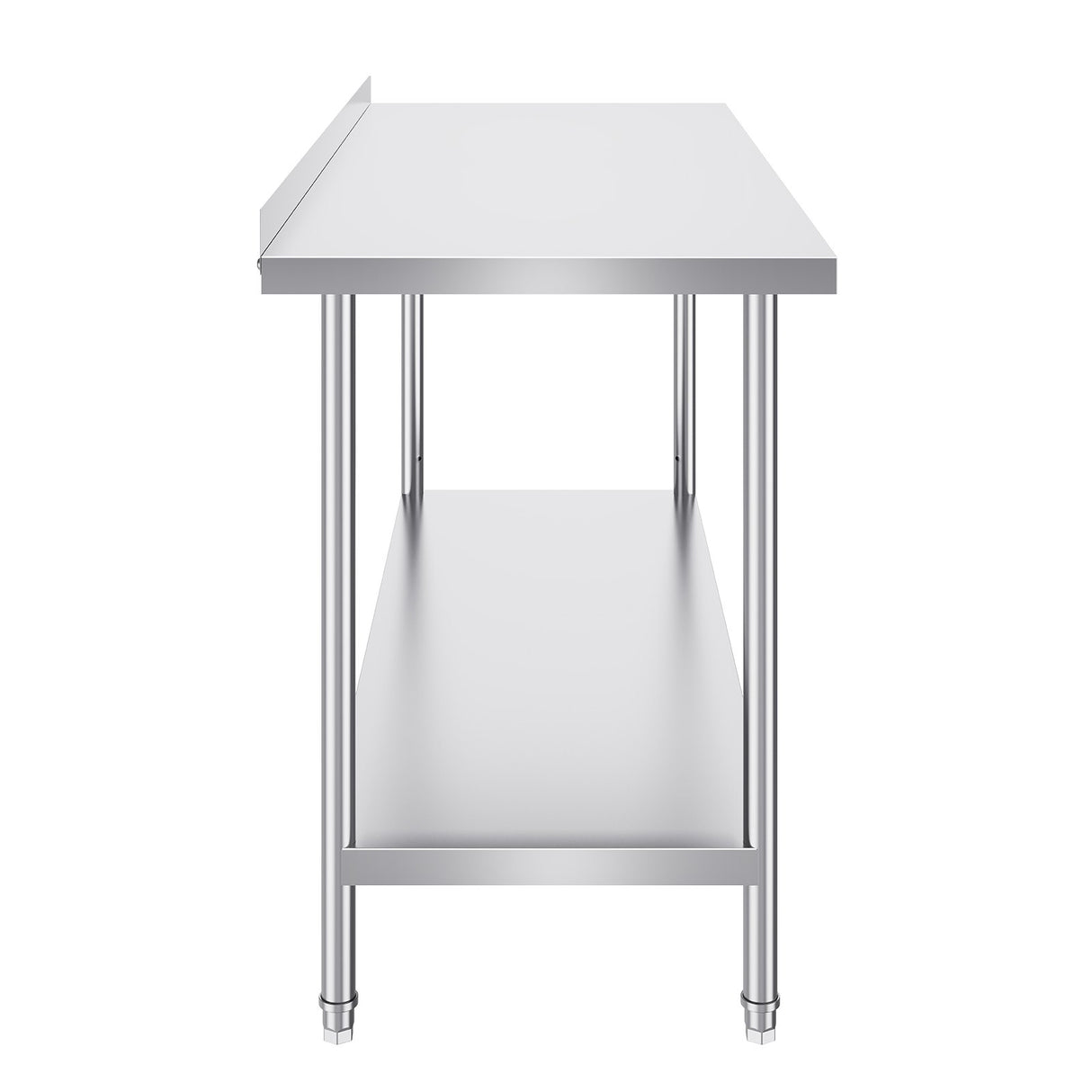 VEVOR 24 x 60 x 36 Inch Stainless Steel Work Table, Commercial Food Prep Worktable Heavy Duty Prep Worktable, Metal Work Table with Adjustable Height