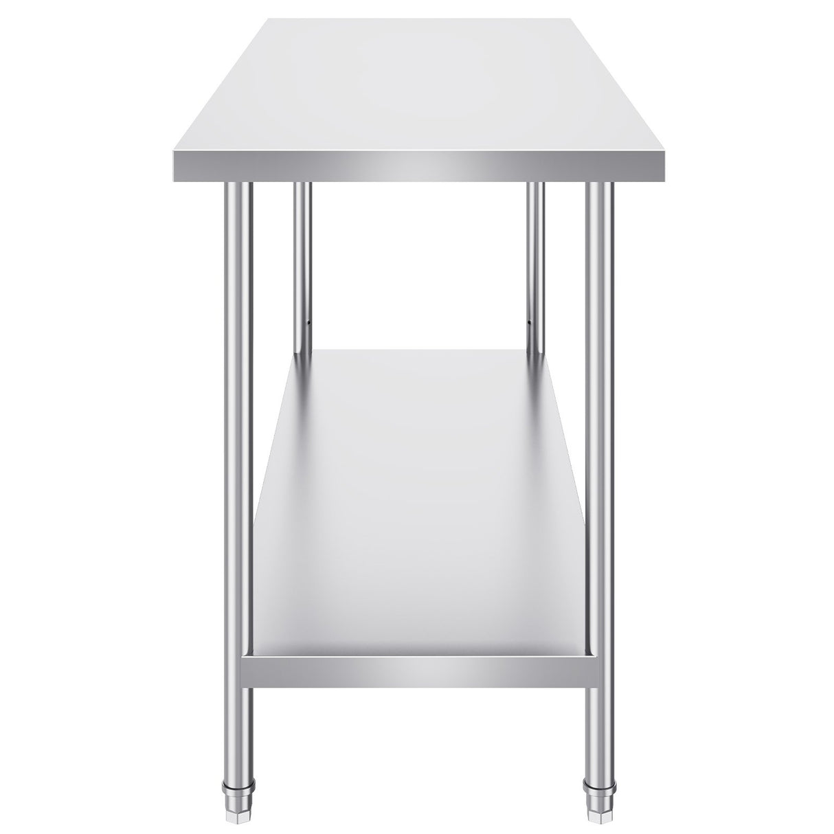 VEVOR Stainless Steel Work Prep Table Commercial Worktable Food Prep 24x60x34in