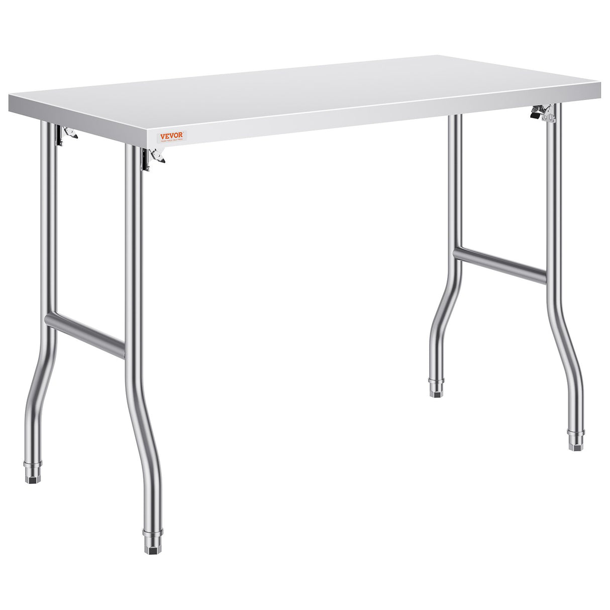 VEVOR Stainless Steel Kitchen Bench Folding Commercial Prep Table 1220x610 mm