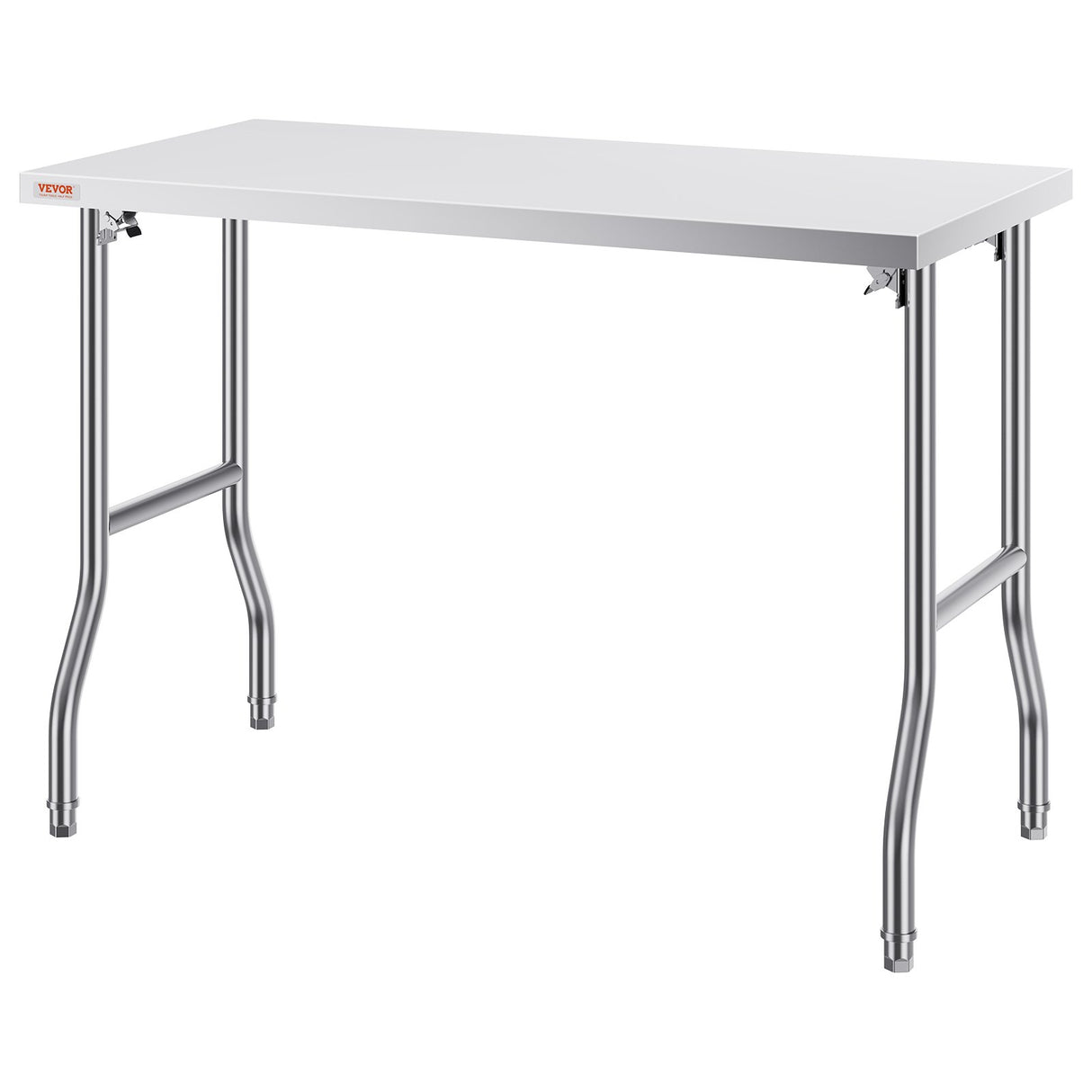VEVOR Stainless Steel Kitchen Bench Folding Commercial Prep Table 1220x610 mm