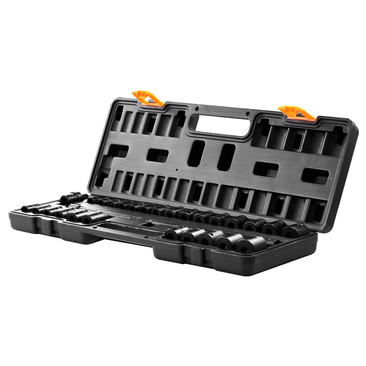 VEVOR Impact Sockets Set 29pcs 6-Point 3/8in Drive Bit Ratchet Tool Kit Case