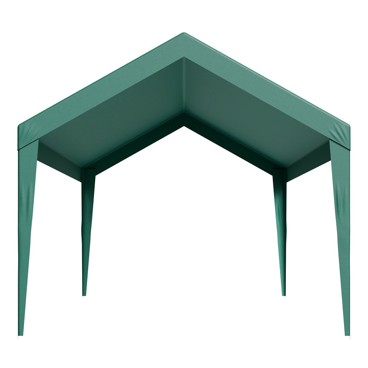 VEVOR Carport Replacement Canopy, 6 x 3 m Potable Garage Tent Top Tarp, UV-Resistant & Waterproof Car Shelter Tarp, Heavy Duty Car Port Cover with Ball Buggees, Dark Green, Frame Not Included