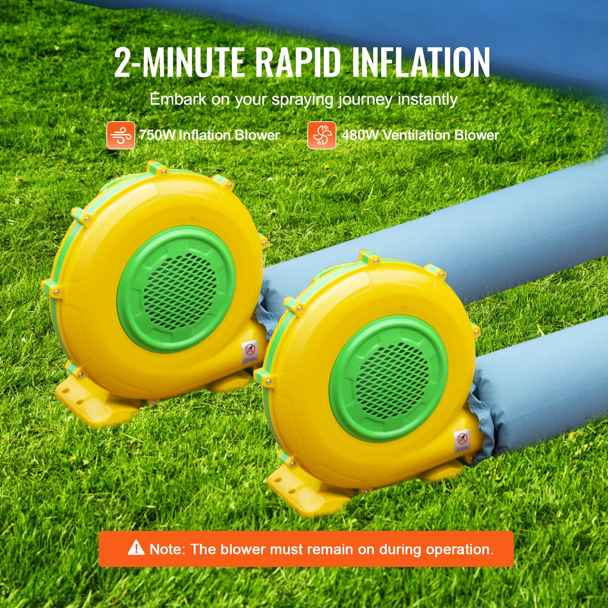 VEVOR Inflatable Paint Booth 23x13.1x9ft Inflatable Spray Booth 750W+480W Blower