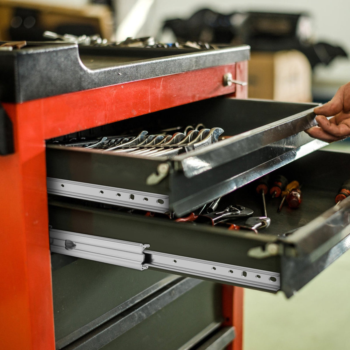 VEVOR Drawer Slide Soft Close Drawer 1Pair 34" Ball Bearing Full Extension 500lb