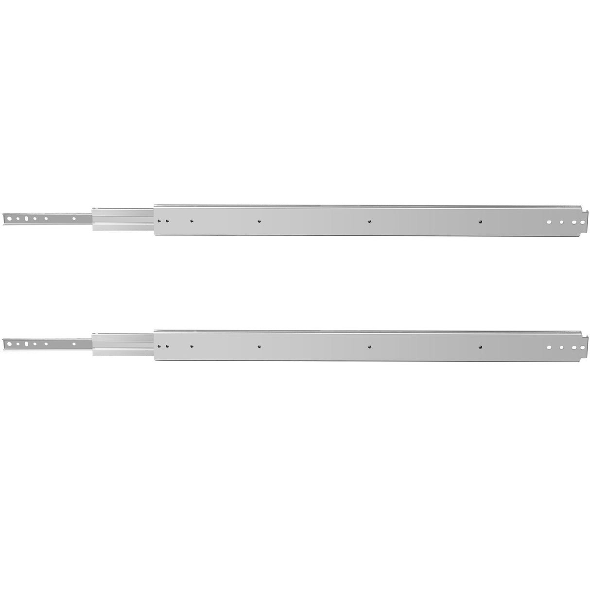 VEVOR Drawer Slides, 1 Pair 42 Inch Heavy Duty Drawer Slides, Ball Bearing Side Mount Drawer Hardware Slides, 500 LBS Load Capacity 3-Section Full Extension Drawer Slides for Smooth Slide, Less Noise