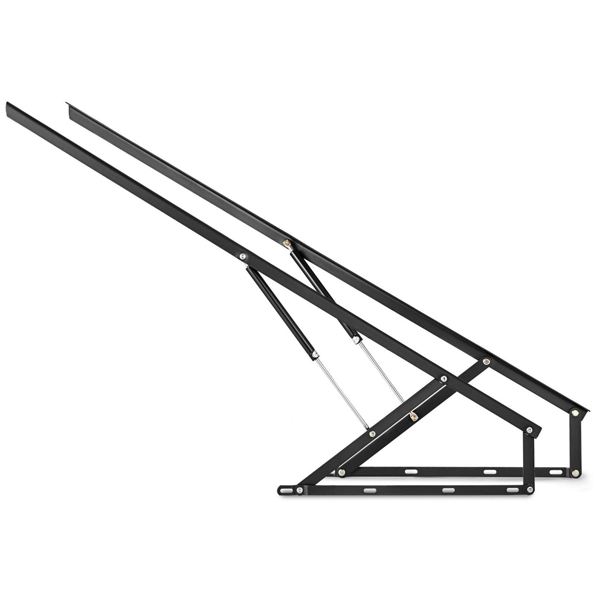 VEVOR Pair of 5FT Pneumatic Mechanism Heavy Duty Gas Spring Kit for Box Bed Sofa Storage Space Saving DIY Project Lifter Lift Up Hardware Black