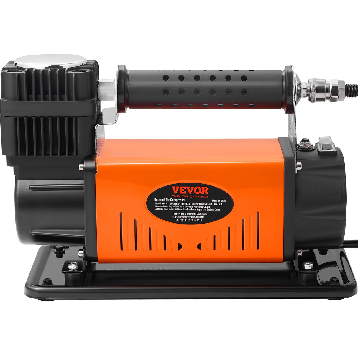 VEVOR 12V Air Compressor Heavy Duty 150PSI Offroad Air Compressor Portable Truck Tire Inflator 6.0CFM Air Pump for Jeep SUV 4x4 Vehicle RV For up to 35 Inch Tires