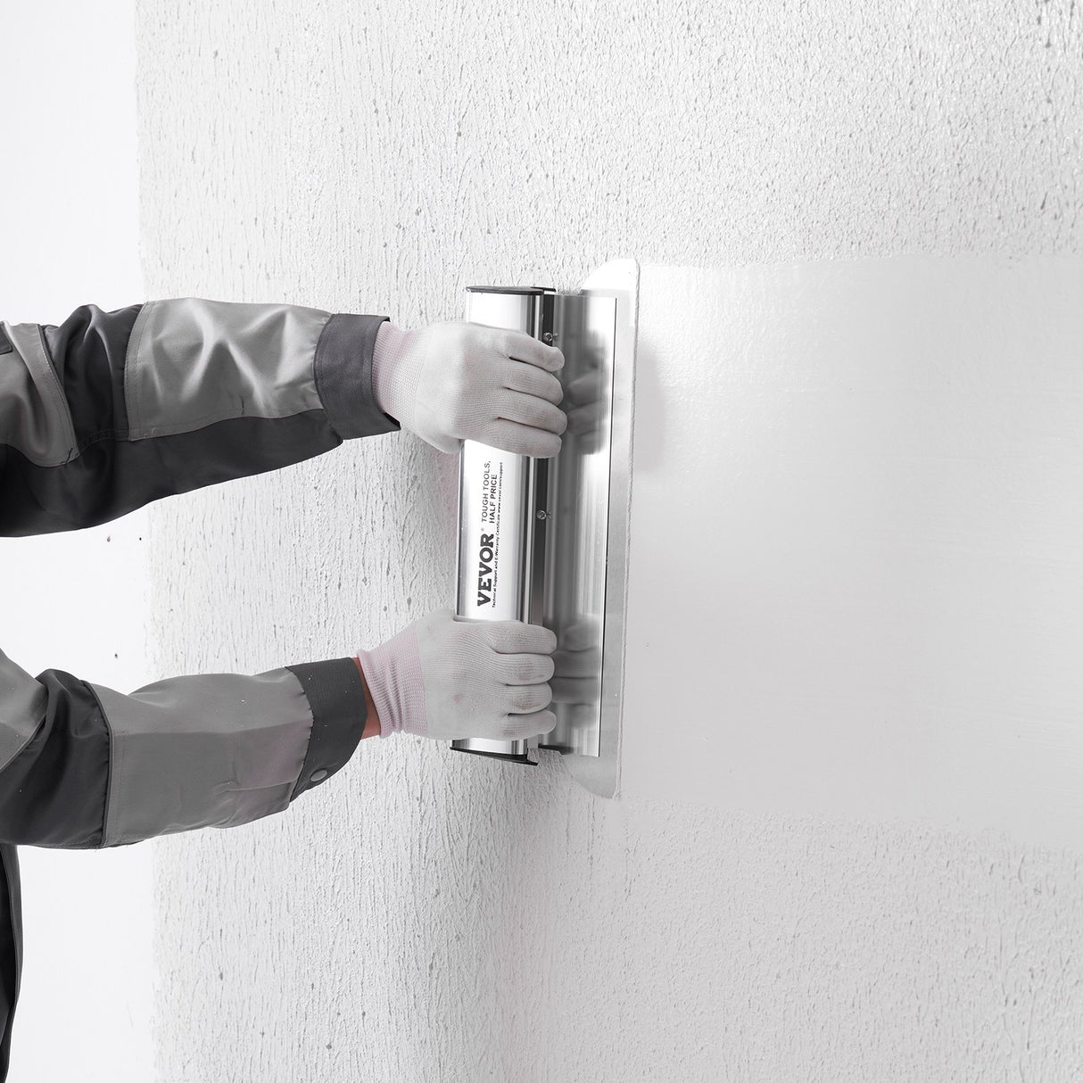 VEVOR Drywall Skimming Blade Set, 7/10/14/16/24 in Skimming Blades + 34 - 81.6 in Extension Handle Pole, Stainless Steel Knife Professional Skim Coat Tools, for Gyprock/WallBoard/Plasterboard