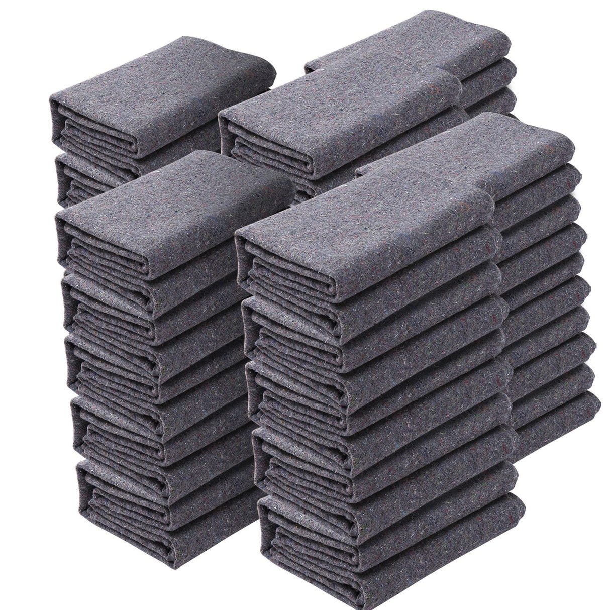 VEVOR Moving Blankets, 72" x 54", 21 lbs/dz Weight, 24 Packs, Professional Recycled Cotton Packing Blanket, Large Heavy Duty Shipping Mover Pads Perfect for Protecting Furniture, Floors, Appliances