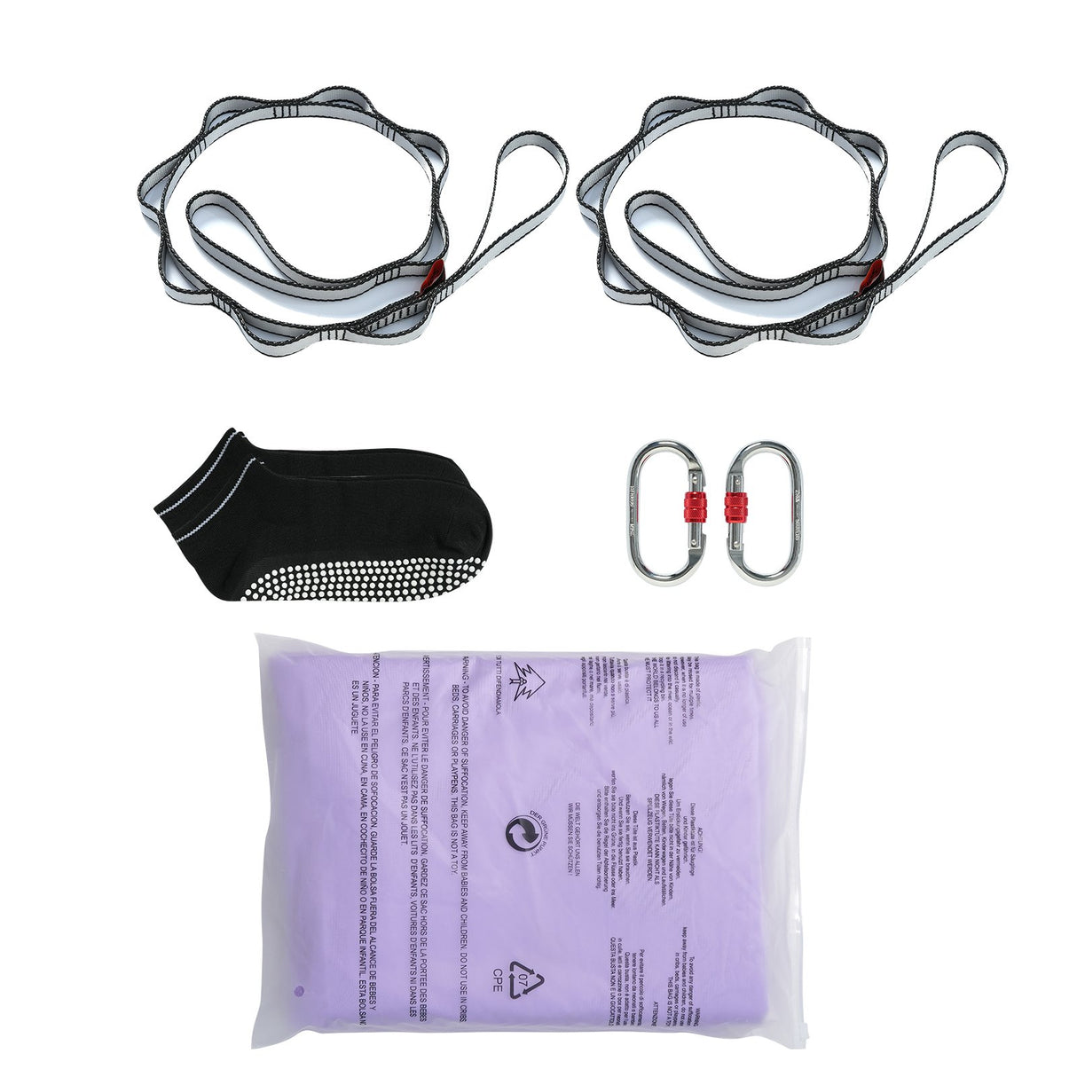 VEVOR Aerial Yoga Hammock & Swing, 4 m Length, Yoga Starter Kit with 100gsm Nylon Fabric, Full Rigging Hardware and Easy Set-up Guide, Antigravity