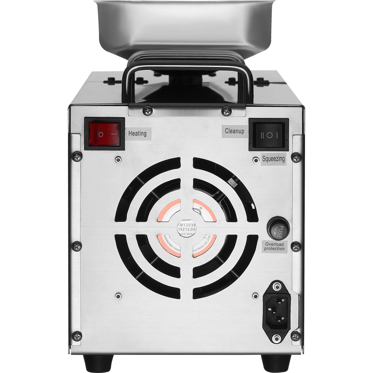 VEVOR Electric Oil Press Machine, 850W Stainless Steel Oil Extractor Machine, Adjustable Temperature, Hot Press Oil Expeller for Pressing Peanuts, Sesame Seeds, Rapeseed, Tea Seeds