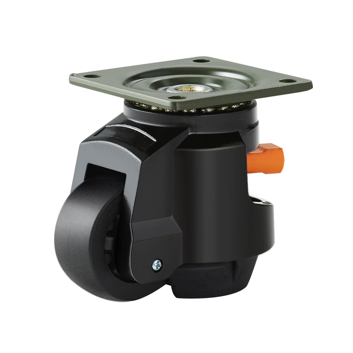 VEVOR Leveling Casters, Set of 4, 1000 kg Total Load Capacity, 63.5 mm, Heavy Duty with Upgraded Handle Design, 360 Degree Swivel Caster Wheels,