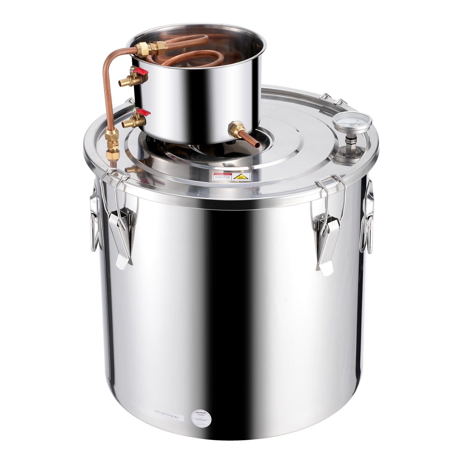 VEVOR Moonshine Still 13 Gal Water Alcohol Distiller Brewing Kit Stainless Steel