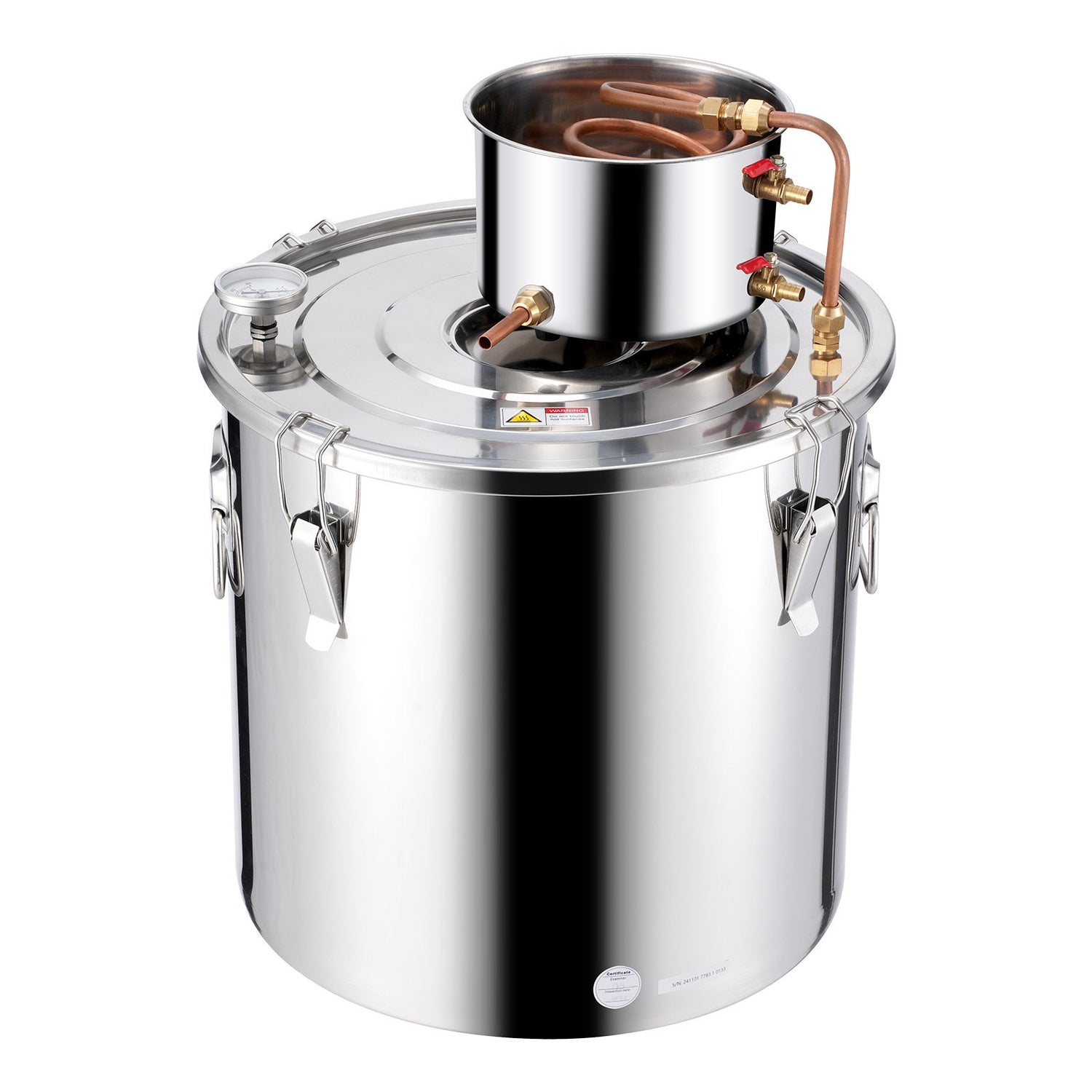 VEVOR Moonshine Still 13 Gal Water Alcohol Distiller Brewing Kit Stainless Steel