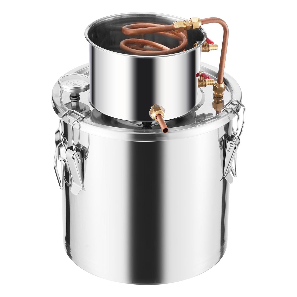 VEVOR Moonshine Still 5 Gal Water Alcohol Distiller Brewing Kit Stainless Steel