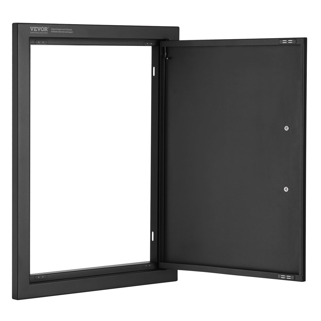 VEVOR BBQ Access Door, 415x570 mm Single Outdoor Kitchen Door, Cold Plate Flush Mount Door, Wall Vertical Door with Handle, for BBQ Island, Grilling Station, Outside Cabinet