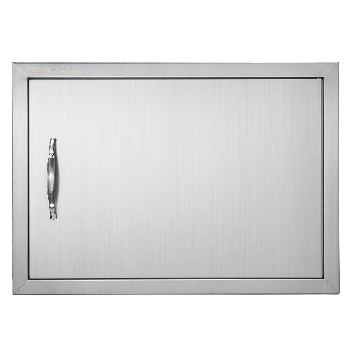 VEVOR BBQ Access Door, 610x432 mm Single Outdoor Kitchen Door, Stainless Steel Flush Mount Door, Wall Vertical Door with Handle, for BBQ Island,
