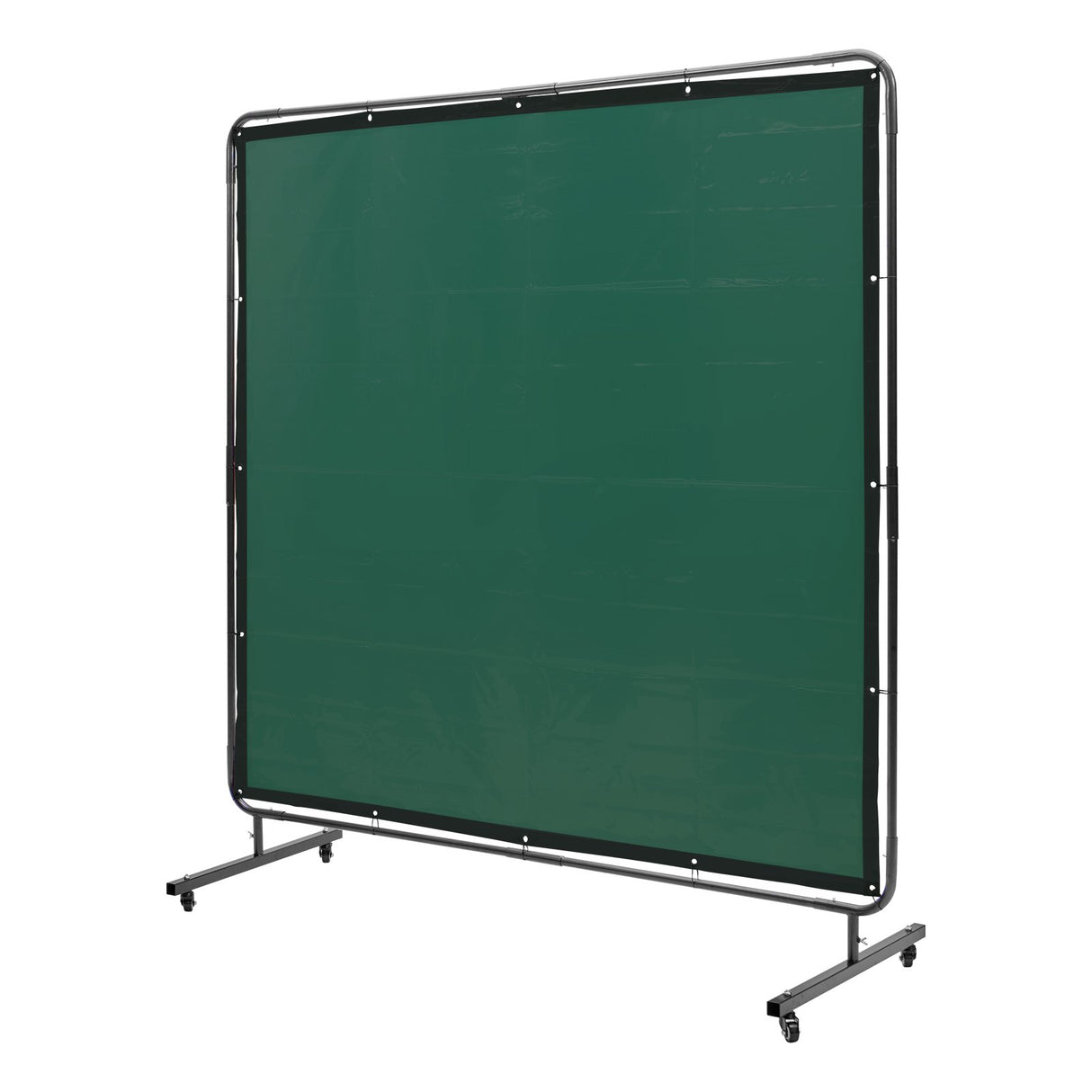 VEVOR Welding Screen with Frame 6' x 6' Welding Curtain Screen on 4 Wheels Green