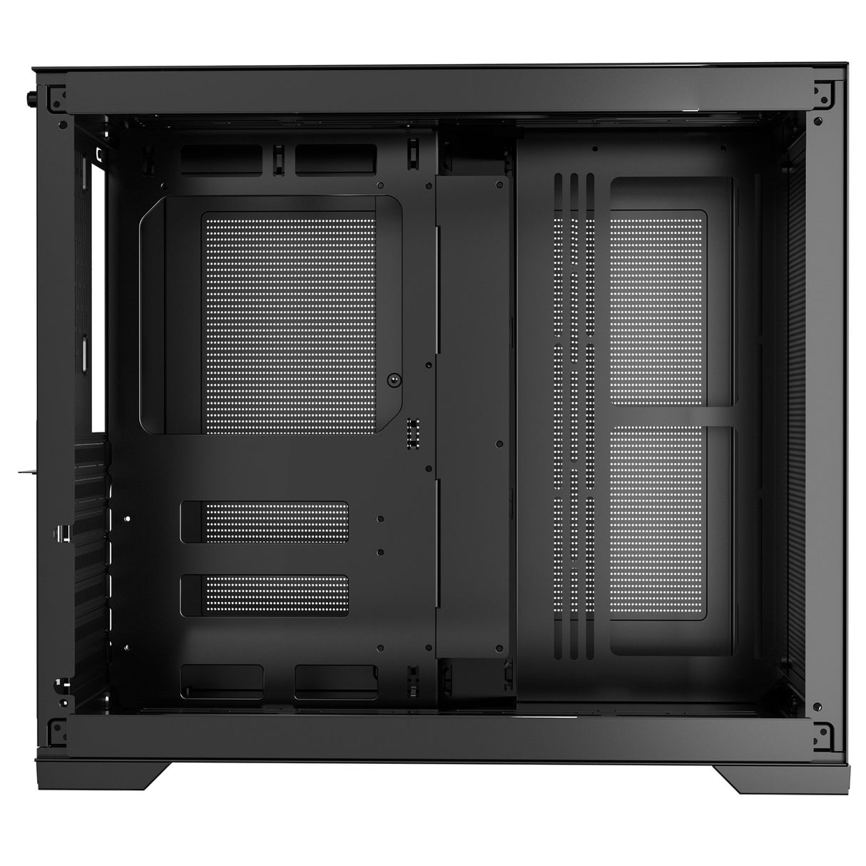 VEVOR Mid-Tower ATX PC Case Dual Chamber Gaming Computer Case No Fan Included
