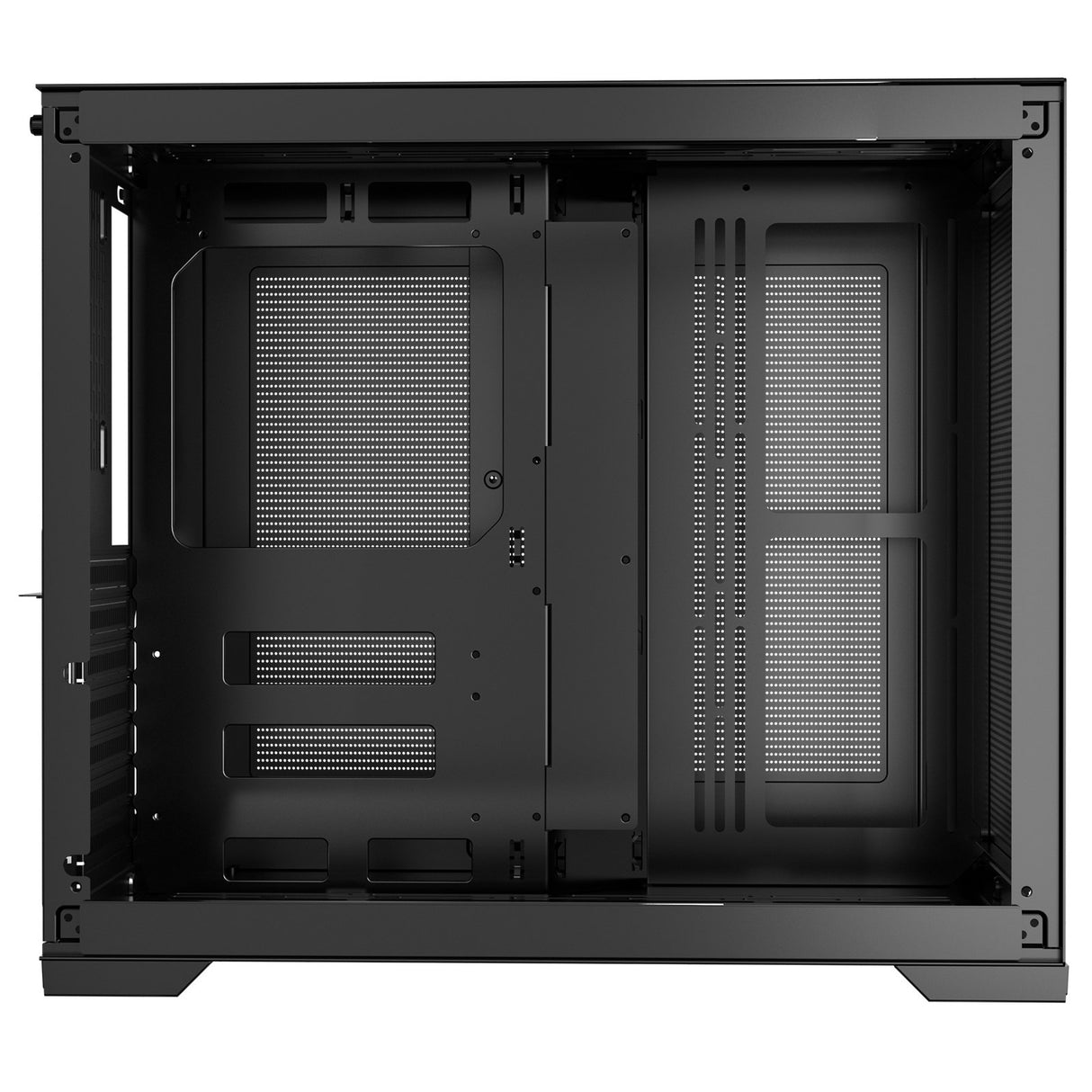 VEVOR Mid-Tower ATX PC Case Dual Chamber Gaming Computer Case No Fan Included