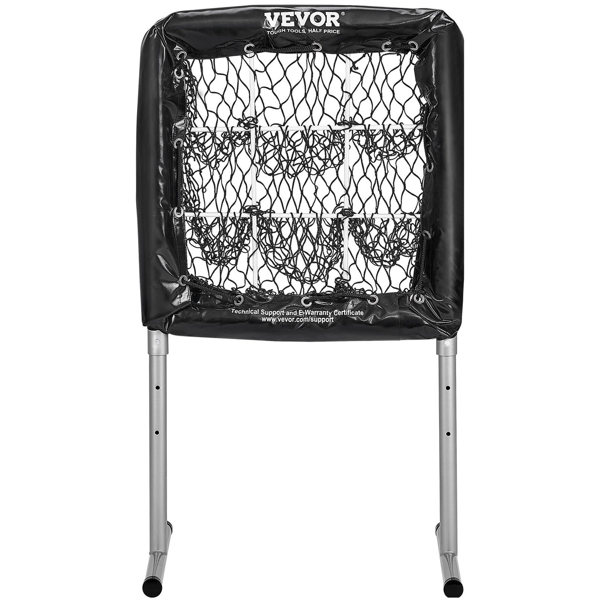 VEVOR 9 Hole Baseball Softball Pitching Net 9 Pocket Hitting Practice 28"x27"