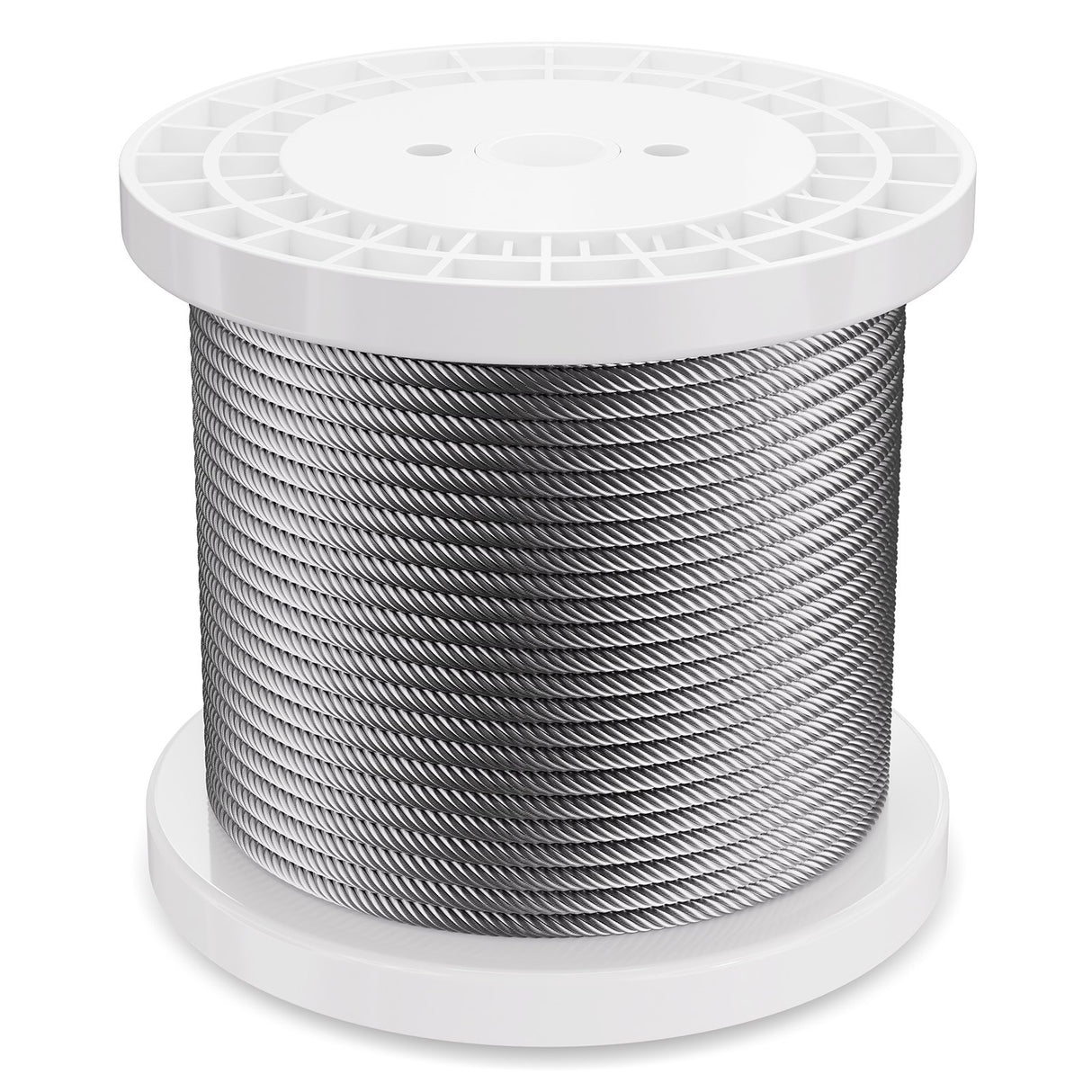 VEVOR Carbon Steel Cable 6.35 mm 7 x 19 Steel Wire Rope 76.2 m Cable Railing