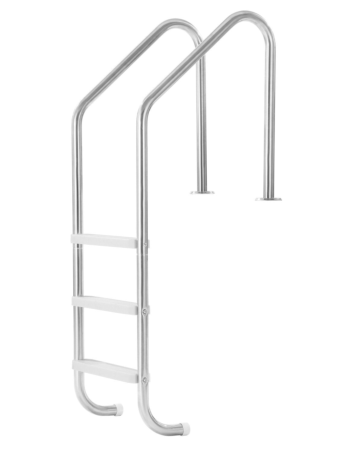 Stainless Steel Pool Ladder 3-Step & 2 Handrails for 1219.2-1371.6 mm Pool